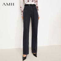 AMII港风老爹裤阔腿牛仔裤女新款宽松休闲裤老爹裤子