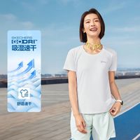 斯凯奇速干运动t恤女修身短袖t恤女P225W224