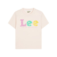 李 Lee女童夏装洋气儿童t恤短袖女童衣服舒适棉感中大童上衣童装薄