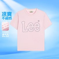 李 Lee【凉感】女童短袖T恤薄款吸湿女童夏装柔软弹力中大儿童衣服