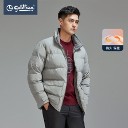 金利来 秋冬季男士棉服保暖舒适时尚商务休闲外套男款棉衣