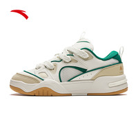 安踏骜杰S丨板鞋男夏季滑板鞋男子经典潮流板鞋 基础黑/荧光签黄色-1 45