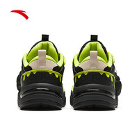 安踏骜杰S丨板鞋男夏季滑板鞋男子经典潮流板鞋 基础黑/荧光签黄色-1 43