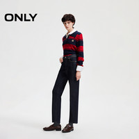 ONLY冬季通勤高腰显瘦直筒裤九分裤牛仔裤女|124449024 170/72A/L