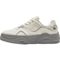 安踏海草鞋丨女子板鞋夏季百搭轻便女鞋厚底增高潮流运动鞋 象牙白/嫩芽绿-1 38