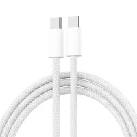 phb 双c数据编织线(2根)适用苹果16数据线iPhone16promax充电线编织线15快充线双C线传输一样协议接口加长