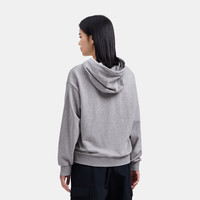 GAP女装秋季款法式圈织软小熊logo连帽卫衣休闲上衣636659 灰色 XL (175/92A)亚洲尺码