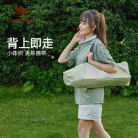 CAMELCROWN户外折叠桌铝合金野餐桌子露营桌装备蛋卷桌套装野外野营桌椅 174BL03656B【奶油风碳钢长桌】奶白色