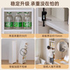 耐赛尔书架落地置物架窄缝带门书柜一体靠墙简易桌旁转角柜子储物柜 【15MM板材】暖白四层40