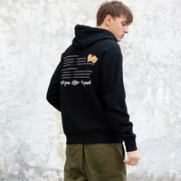dickies【京东奥莱】印花连帽卫衣毛圈布长袖上衣 卫衣男 连帽DK008725BL S