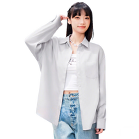 浪莎防晒雪纺衬衫女2025年夏季新款宽松透气薄款衬衣法式高级感外套