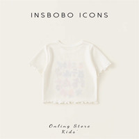 INSbobo女童短袖儿童T恤超好看女宝宝上衣夏天女孩衣服洋气