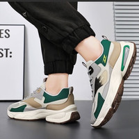 迪特丹运动鞋男鞋夏季新款减震轻便跑步鞋软底轻便休闲户外旅游鞋子男 RF-F732卡绿色 41