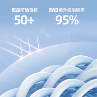 浪莎短袖女夏季2025年半袖正肩防晒t恤UPF50+宽松凉感透气上衣 多巴胺绿 UPF50++++ L