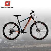 土拨鼠（MARMOT）全球十大自行车品牌排行榜铝合金山地车变速运动赛车单车男女成人 黑绿蓝-下单备注净身高