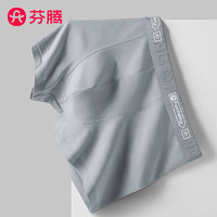 芬腾男士内裤纯棉抗菌简约男生四角裤运动四角平角裤透气夏季短裤衩子 98108袋装丨 4条 XL