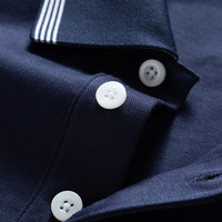 七匹狼短袖T恤男士POLO打底衫夏季液氨科技休闲翻领短T男装商务时尚上衣 101(藏青)-6608款 180/96A(XXL)