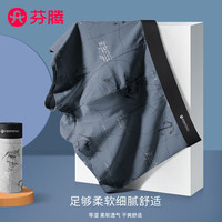 芬腾男士内裤纯棉抗菌简约男生四角裤运动四角平角裤透气夏季短裤衩子 98105丨袋装 4条 3XL