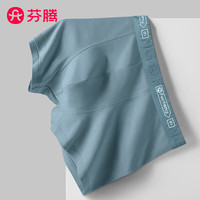 芬腾男士内裤纯棉抗菌简约男生四角裤运动四角平角裤透气夏季短裤衩子 98109丨 4条 XL