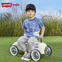 Levi's李维斯童装男童纯棉短袖T恤夏季儿童腰果花纹满印短T上衣 宫殿蓝 160 /80 【身高158-170cm】