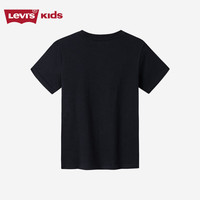 Levi's 李维斯童装男女童短袖T恤纯棉夏季501系列儿童上衣短t 流星黑 120 /60 【身高110-116cm】