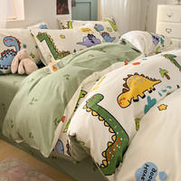 印花水洗棉全棉被套单件100纯棉220cm240单件被罩纯棉