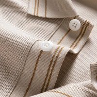 七匹狼短袖T恤男士POLO打底衫夏季液氨科技休闲翻领短T男装商务时尚上衣 704(浅杏色)-6778款 175/92A(XL)