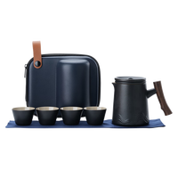 茶沿旅行茶具整套装户外快客杯便携功夫茶具陶瓷茶杯可定制送礼