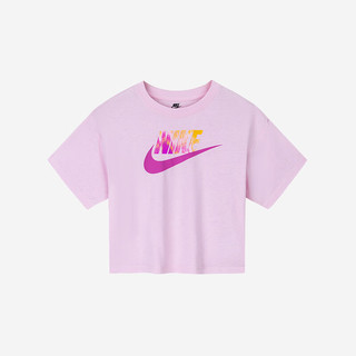 NIKE 耐克童装女童短袖t恤2025夏季凉爽透气儿童上衣 120 /60 【身高110-116cm】