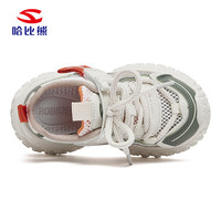 哈比熊（HOBIBEAR）童鞋儿童凉鞋夏季单网透气男女童运动鞋轻便跑步鞋523021米绿30码 米绿(单网)