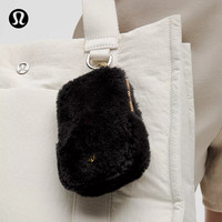 露露乐蒙lululemon丨Clippable Nano 可悬挂收纳包 *拉绒 LU9C85S 黑/金 O/S