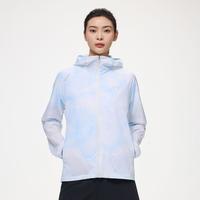 【空气甲】薄款梭织运动外套女夏季户外徒步登山风衣白色防晒上衣