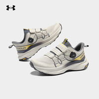 安德玛（UNDERARMOUR）越野跑鞋男2025夏季户外登山鞋男女同款BOA防滑缓震透气 黄灰色 43