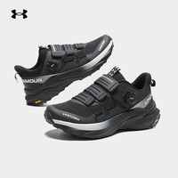 安德玛（UNDERARMOUR）越野跑鞋男2025夏季户外登山鞋男女同款BOA防滑缓震透气 漫暮黑 39