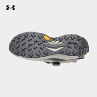 安德玛（UNDERARMOUR）越野跑鞋男2025夏季户外登山鞋男女同款BOA防滑缓震透气 黄灰色 41
