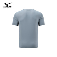 美津浓 Mizuno户外休闲T恤男短袖潮流百搭圆领白色小T恤青年打底衫 M 深灰