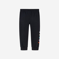 NIKE 耐克童装女童纯棉长裤春秋舒适毛圈儿童休闲运动裤子 正黑色 120 /56 【身高110-116cm】