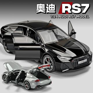1:24奥迪RS7仿真合金车模玩具车男孩儿童小汽车模型玩具收藏