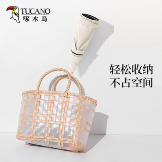 啄木鸟黑胶遮阳帽空顶帽女士夏季防紫外线太阳帽沙滩帽防晒帽子女