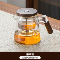 聚千义 飘逸杯玻璃泡茶壶耐高温茶水分离家用全玻璃内胆泡茶神器茶具套装