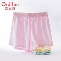 欧迪芬(Ordifen)家居女柔软舒适居家可外穿时尚短裤 OF2413 嫩粉色 均码