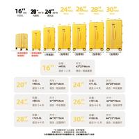 大嘴猴 超大行李箱24寸旅行箱大容量密码皮箱拉杆箱男女