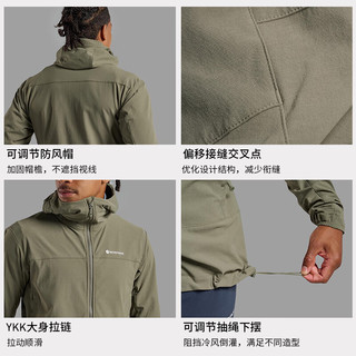 MONTANE盟泰恩TENACITY系列男士耐磨防风软壳外套 高弹抗撕裂持久防泼水 BLACK 黑（连帽） L