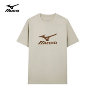 美津浓 Mizuno户外短袖T恤男 浅沙色 M 