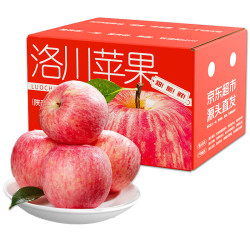 云鲜风 洛川苹果大果带箱 净重8.5斤单果220g＋脆甜