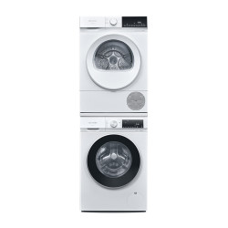 西门子 iQ300系列 XQG100-WG52A100AW+WQ53E2D00W 热泵洗烘套装 白色
