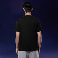 【三体联名】海澜之家2025夏季短袖T恤男圆领上衣潮宽松凉感 190/108A/XXXXL 中蓝B2