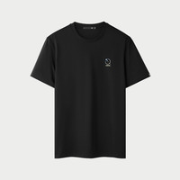 【三体联名】海澜之家2025夏季短袖T恤男圆领上衣潮宽松凉感 185/100A/XXL 黑色B4