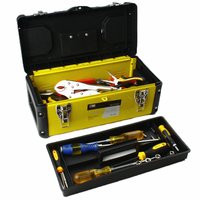 赛科 多功能工具箱 强塑铁工具箱 工具收纳箱 SK-1159 17吋 18*18*40cm