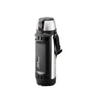 虎牌(TIGER)大容量真空保温保冷男女士户外露营车载便携保温水杯不锈钢